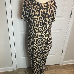 SHEIN Curve 2XL Leopard Print Dress